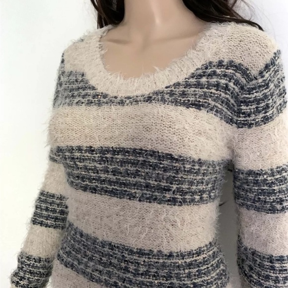 Katsuiti Beige & Gray Long Sleeve Sweater dress - Size s - Picture 2 of 9